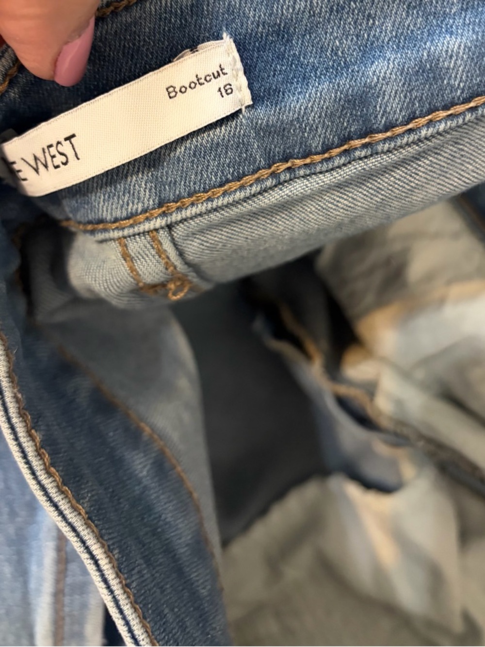 Nine West Light Blue Bootcut Jeans - Picture 3 of 4
